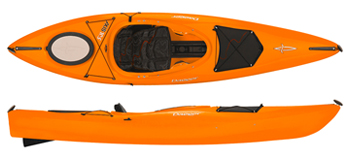 Dagger Axis 10.5 Large Cockpit Sit Inside Touring Kayak Orange Colour