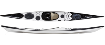 Norse Bylgja MV Or HV Cheap Greenland Esk Composite Sea Kayak In White & Black