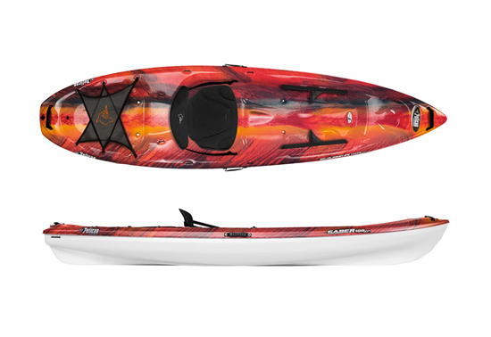 Pelican Saber 100XP Lightweight Stable Sit On Top Kayak