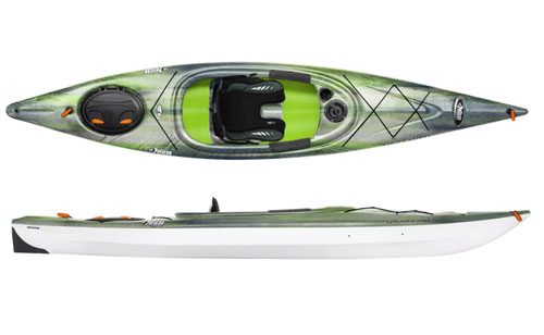 Pelican Sprint 120XR Lightning/White Sit Inside Lightweight Performance Touring Kayak With Large Open Cockpit For Sale From Norfolk Canoes UK