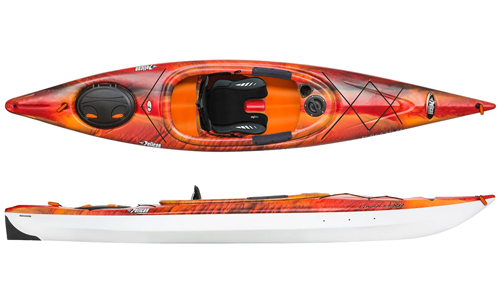 Pelican Sprint 120XR Lava/White Lightweight Performance Touring Kayak
