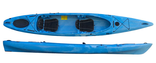 Riot Kayaks Bayside Tandem 2 Person Sit Inside Touring Kayak From Norfolk Canoes UK