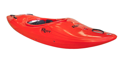 Riot Thunder White Water Kayak - Angle View Creeker Style Kayak For Beginners Or Advance Paddlers From Norfolk Canoes UK