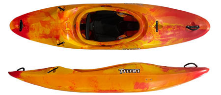 Titan Kayaks Yantra Entry Level Starter Whitewater Kayak Yellow/Orange