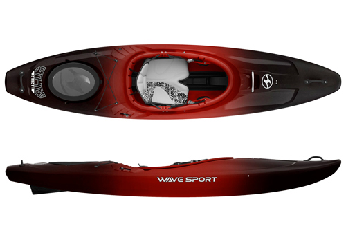 Wavesport Ethos Crossover Kayak WhiteOut Spec Cherry Bomb Colour