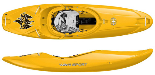 Wave Sport Phoenix Fast Whitewater Kayak In Cyber Yellow