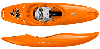 Wave Sport Phoenix Fast Down River Whitewater Kayak In Orange