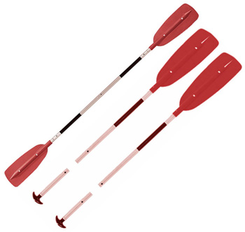 1 Double Blade Kayak Paddle Or 2 Single Blade Canoe Paddles In One
