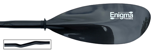 Enigma Code Foam Core Carbon Bent Shaft Lightweight Adjustable Toruing Kayak Paddle