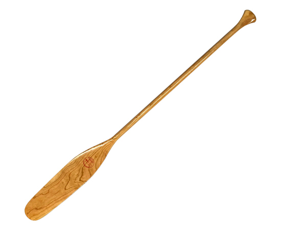 Quessy Ottertail Cherry Wood Canoe Paddle For Deep Water Paddling With A Resin Tip