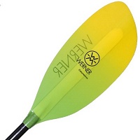 Werner Corryvrecken is a high angle large bladed lightweight touring kayak paddle