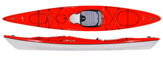 Delta Kayaks 12.10 Lightweight, Easy To Move And Use Recreational Touring Sit Inside Kayak Cherry Red