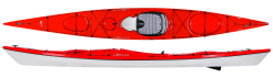 Delta Kayaks 15 S High Performance, Lightweight Touring Kayak Aimed At Smaller and Mid-Size Paddlers In Cherry Red For Sale UK