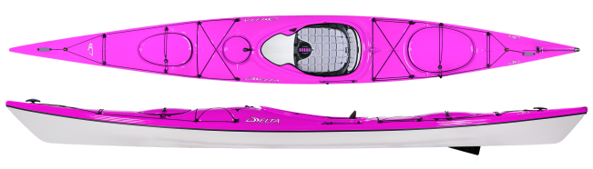 Delta Kayaks 15 S Compact Lightweight Touring Kayak With A Comfortable Seat Magenta Pink For Sale At Norfolk Canoes UK