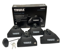 thule 7106 Foot Pack, mounts thule evo roof racks to vehicles with flush roof rails, fitting kit required