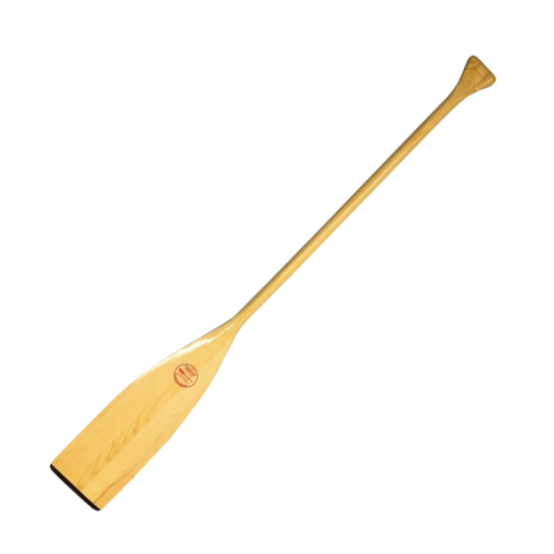 Quessy Aspen Beavertail Wooden Open Canoe Paddle With Resin Tip