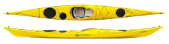 North Shore Atlantic RM - Yellow Roto Moulded Triple Layer Plastic Tough Fast Expedition Sea Kayak