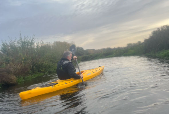 Feelfree Aventura 110 V2 On The Water Paddling Flat River Waters In Norfolk