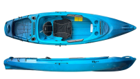 Riot Kayaks Bayside 10 Stable, Lightweight Solo Sit Inside Kayak With Large Open Cockpit Blue Azure From Norfolk Canoes UK