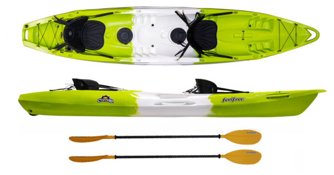 Feelfree Corona Deluxe Package Includes 2 Deluxe Seats & 2 Glass Shaft Paddles