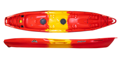 Lava Red Yellow Red Colour Feelfree Corona Sit On Top Family Holiday Kayak Norfolk Canoes