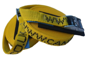 CSG Yellow Roof Rack Securing Cam Straps Ideal For Tieing Canoes, Kayaks & SUPs to Roof Bars 