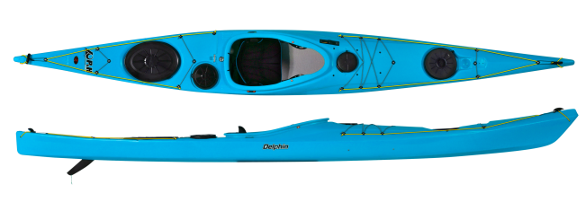 P and H Delphin II 155 Triple Layer Corelite X Plastic Fast Surf Sea Kayak For Sale At Norfolk Canoes