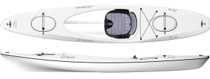 Delta Kayaks 12AR Lightweight Large Cockpit Touring Kayak Arctic White For Sale At Norfolk Canoes 