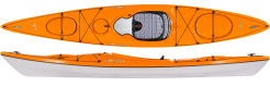 Delta Kayaks 12.10 Lightweight Touring Kayak Limited Edition Sunset Orange 