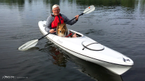 Delta Kayaks 12AR, Lightweight Large Cockpit Hybrid Hull Touring Kayak With Dog