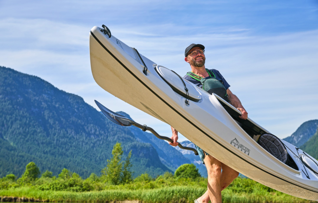 Delta Kayaks 12AR Lightweight Touring Kayak With A Large Open Cockpit, Easy To Move To And From The Water