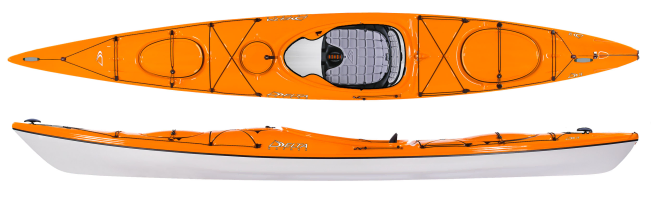 Delta Kayaks Light, Fast Touring Kayaks Sunset Orange For Sale At Norfolk Canoes  