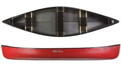 Old Town Discovery 133 3 Seater Short Family Canoe Red