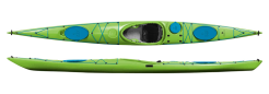 Design Kayaks Endless Lightweight Expedition Triple Layer Sea Kayak Green Lime With Blue Hatches For Sale At Norfolk Canoes UK