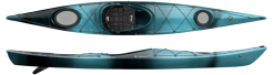 Perception Expression 14 & 15 Long River Touring Kayak In Blue/Black Dapper Colour