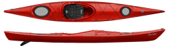 Perception Expression 14 & 15 Sit Inside Long Touring Kayak In Bright Red Colour