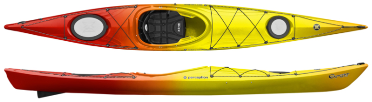 Perception Expression 14 & 15 Touring Kayak With DLX Seating System.