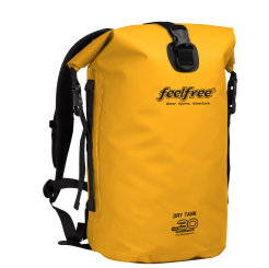 Feelfree 30 litre dry tank in yellow, bright coloured padded dry bag