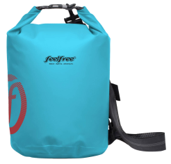 Feelfree Dry Tube - 15 Litre, Hard Wearing PVC Dipped Vinyl Dry Bag With A Roll Top Closure