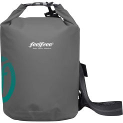 Feelfree Dry Tube 15 Litre - Grey, Roll Top PVC Dipped Vinyl Dry Bag