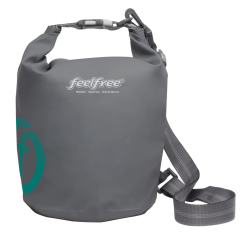 Roll Top Closure Dry Bag With 5 Litre Capacity In A Grey Colour-Scheme