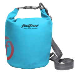Feelfree 5 Litre Dry Tube, Heavy Duty Tarpaulin Bag With A Roll Top Closure, Sky Blue
