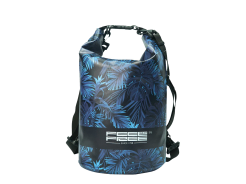 Roll Top Dry Bag With Dual Adjustable & Removable Shoulder Straps & Stylish Tropical Colour Scheme