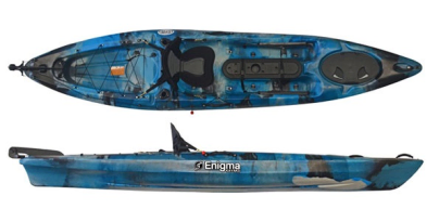 Enigma Kayaks Fishing Pro 12 Sit On Top Fishing Kayak Cheap Package Including Seat & Rudder For Sale