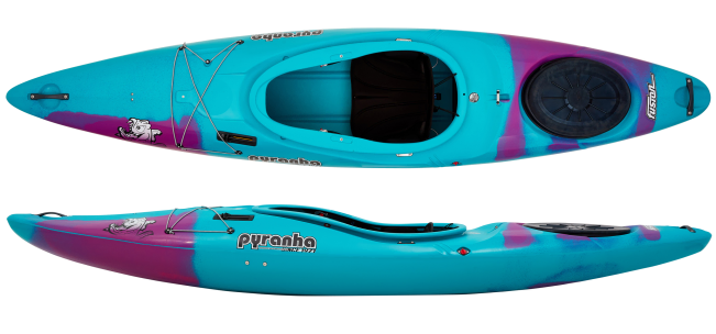 Pyranha Fusion II Crossover Kayak Stout Outfitting Cotinga Blue Colour For Sale At Norfolk Canoes UK