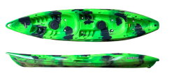 Feelfree Gemini Sport Family Tandem Double Sit On Top Kayak Green Flash Lime Camo Limited Edition Colour