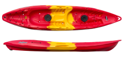 Feelfree Gemini Sport Tandem Sit On Top Kayak Red Yellow Red Or Lava Colour