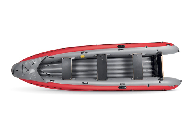 Top View Of The Gumotex Ruby XL 3 Seat Inflatable Canoe