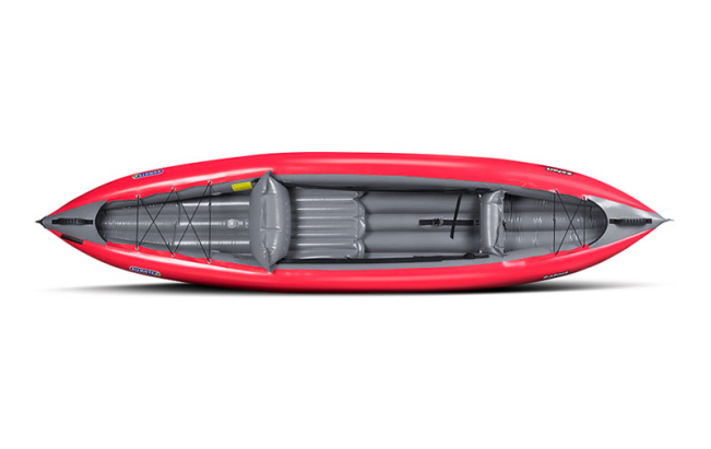 Top View Of Gumotex Safari 330 Whitewater Inflatable Kayak Showing The Seat Area