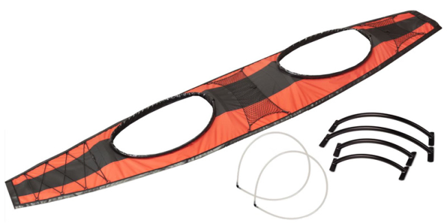 Gumotex Seawave Cockpit Kit For 2 People, Supplied With Cockpit Rims And Cover Support Braces For A Taught Fit